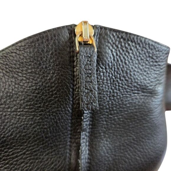 Furla Made In Italy Black Leather Ankle Boots Booties Size 37.5 - Picture 4 of 14